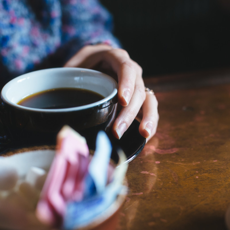 Picture of coffee cup meeting