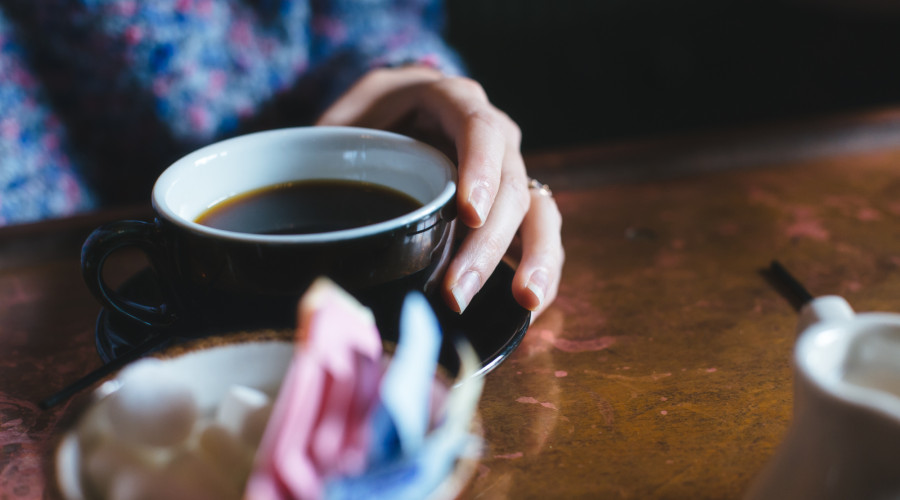 Picture of coffee cup meeting